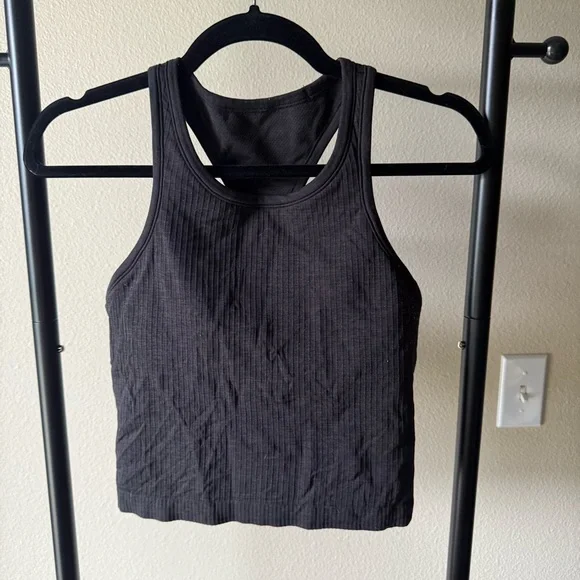 lululemon athletica Black Ebb to street Racerback Crop Top - Picture 3 of 5